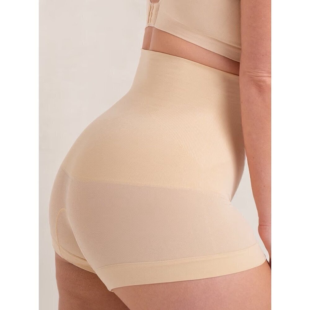 Shapermint All Day Every Day High Waisted Shaper Boyshort Sz Small Chai 18437 - Picture 5 of 10